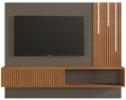 Painel Malaga Ripado C/LED Cascata Para TV até 55 Polegadas Mavaular