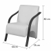 Kit 4 Poltronas Decorativas 1 Lugar V&ecirc;nus Bra&ccedil;o P&eacute; Madeira Confort&aacute;vel Sala TV D Salla