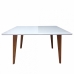 Mesa para Sala de Estar Isabel tampo de vidro Ambiente Decor