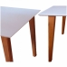 Mesa para Sala de Estar Isabel tampo de vidro Ambiente Decor