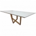 Mesa para Sala de Estar Irlanda tampo de vidro Ambiente Decor