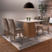 Conjunto Sala de Jantar Mesa Sevilha I Tampo de Vidro 4 Cadeiras Vitoria Cel Moveis