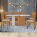 Conjunto Mesa de Jantar Astrid com Vidro 160x80 com 6 Cadeiras Athenas - Lopas