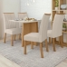 Conjunto Mesa 120cm Celebrare com Vidro e 4 Cadeiras Apogeu - Lopas