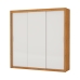 Guarda Roupa Clarice 3 Portas Sem Espelho Central 4 Gavetas Carioca Moveis