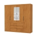 Guarda Roupa Imperio 6 Gavetas Com Espelho Carioca Moveis