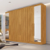 Guarda Roupa Oxford 6 Portas 4 Gavetas 100% Mdf Com Espelho Mademarcs 