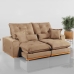 SOFA RETRATIL E RECLINAVEL MILANO 250CM 4 LUGARES KC REI DE CASA VELUDO