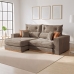 SOFA RETRATIL E RECLINAVEL MONTREAL 250CM 4 LUGARES KC REI DE CASA VELUDO