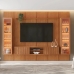 Conjunto Painel Dominus 279 cm com 2 Cristaleiras e Rack Suspenso - Mavaular