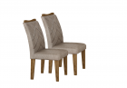  Kit 02 Cadeiras Sala de Jantar Larissa New MDF Moveis Leifer