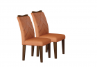  Kit 02 Cadeiras Sala de Jantar Larissa New MDF Moveis Leifer