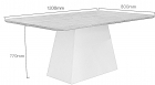 Conjunto Sala de Jantar Pampulha Mesa Brauna/Off White 120cm C/ 04 Cadeiras Linho Cinza Moveis Leifer