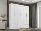 Guarda Roupa Casal 6 Portas 4 Gavetas New Verona Salleto