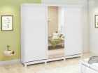 Guarda-Roupas Caleb 270cm 3 Portas 3 Gavetas 7 Prateleiras 1 Porta Glass com Pés 1GAV3 - Lopas