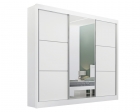 Guarda Roupa Cristal Casal 3 Portas sem pés 6 Gavetas D Doro 