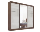 Guarda Roupa Cristal Casal 3 Portas sem pés 6 Gavetas D Doro 