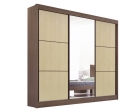 Guarda Roupa Cristal Casal 3 Portas sem pés 6 Gavetas D Doro 