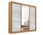 Guarda Roupa Cristal Casal 3 Portas sem pés 6 Gavetas D Doro 