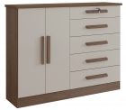 Cômoda New Athos 5 Gavetas Com Sapateira D Doro