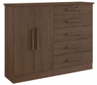 Cômoda New Athos 5 Gavetas Com Sapateira D Doro
