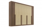 Guarda Roupa Casal 8 Portas Ripado 8 Gavetas com pés Daymont - D Doro