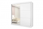 Guarda Roupa Titanium 2 Portas 6 Gavetas com Espelho com pés D Doro