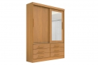 Guarda Roupa Casal Meridian com Espelho 2 Portas 6 Gavetas com pés - D Doro