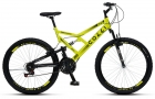 Bicicleta GPS 148 Dupla Suspensão e Freios V-Brake, Aro 26 Aero, 36 Raias, 21 Marchas Colli