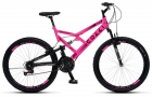 Bicicleta GPS 148 Dupla Suspensão e Freios V-Brake, Aro 26 Aero, 36 Raias, 21 Marchas Colli