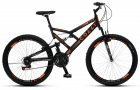 Bicicleta GPS 148 Dupla Suspensão e Freios V-Brake, Aro 26 Aero, 36 Raias, 21 Marchas Colli