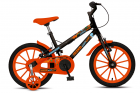Bicicleta Dinos Spinossauro Aventuras, Aro 16, quadro 12", Com Freios V-Brake, Com Rodas de Apoio e Capa Corrente