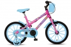 Bicicleta Aurora Fest, Aro 16, Com Freios V-Brake, Com Rodas de Apoio, Capa Corrente e Cestinha