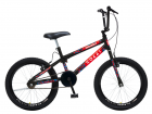 Bicicleta Max Boy CROSS, Aro 20 S/M 36 Raias, Freios V-Brake Nylon, Descanso Lateral, Aro 20, Roda Livre 1V 18D, Guidão Cross/BMX