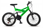 Bicicleta Gps Aro 20 Dupla Suspensão 21 Marchas Colli