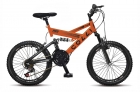 Bicicleta Gps Aro 20 Dupla Suspensão 21 Marchas Colli