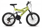 Bicicleta Gps Aro 20 Dupla Suspensão 21 Marchas Colli