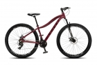 Eudora em Alumínio Quadro Rebaixado (15,5), Alavancas EZ-FIRE STEF500 SHIMANO, Aro 29 Aero, 36 Raias, Freios a Disco Dianteiro e Traseiro, Câmbio Traseiro SHIMANO TOURNEY TY300 21V
