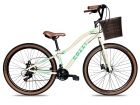 Bicicleta Viena Aro 29 Freio Disco 21v Com Cestão Colli Cor Bronze Tamanho Do Quadro 17