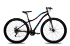 Colli Bike, Paris, Aro 29 Aero, Quadro Rebaixado Tam.15,5, Aço Carbono, 36 Raias, 21 Velocidades, Suspensão Dianteira, Freio a Disco, Alavanca Rapid Fire, Pedivela Triplo Aço, Roda Livre 7V Index