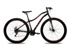 Colli Bike, Paris, Aro 29 Aero, Quadro Rebaixado Tam.15,5, Aço Carbono, 36 Raias, 21 Velocidades, Suspensão Dianteira, Freio a Disco, Alavanca Rapid Fire, Pedivela Triplo Aço, Roda Livre 7V Index