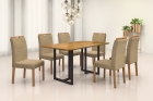 Conjunto de Jantar Viena com 6 Cadeiras base Goiás BM Tubulares