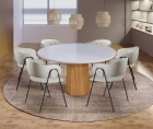 Conjunto de Jantar Siena com 6 Cadeiras Base Roraima BM Tubulares