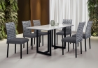 Conjunto de Jantar Lisboa com 6 Cadeiras Base Goiás BM Tubulares