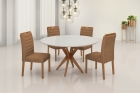 Conjunto Ibiza c/ Chapéu com 4 Cadeiras e Base Sofia BM Tubulares