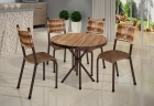 Conjunto França 04 Cadeiras com Base Sergipe BM Tubulares