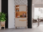 Cozinha Compacta Lia 3 Portas e 1 Gaveta Salleto