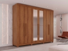 Guarda-roupa Casal 6 Portas 6 Gavetas com Espelho Órion Premium Salleto