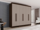Guarda-Roupa Casal Itália 6 portas 100% MDF Salleto