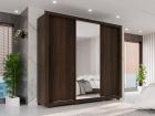 Guarda Roupa Casal Panamá Porta Espelho Central 3 Portas 4 Gavetas Salleto